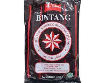 Indonesischer gemahlener Kaffee Bintang Südsumatra Kaffee 250g