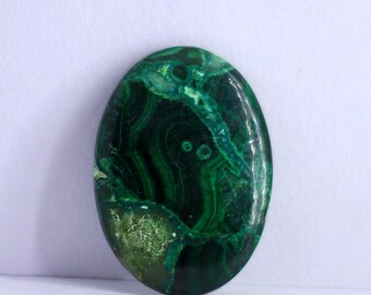 Brilliant Top Grade Quality 100% Natural Azurite Malachite Chrysocolla Cabochon Loose Gemstone, Oval Shape 40 Ct. 34X24X4 For Jewelry Making