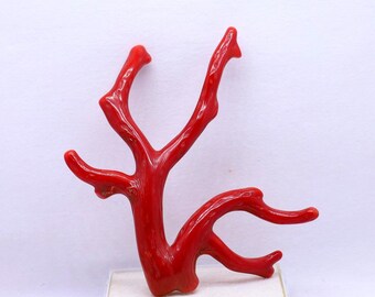 New Arrivals!! Beautiful Tree 100% Natural Italian Red Coral Branch Cabochon  Gemstone, AAA+ Quality Coral Polished Stick Raw Well Polished