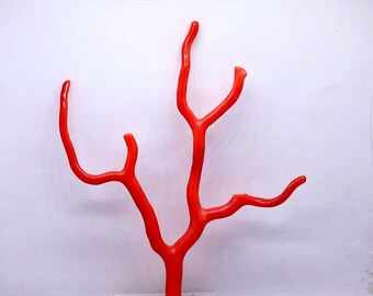 NEW The Biggest Rare Tree 100% Natural Italian Red Coral Branch Cabochon Gemstone, AAA+ Quality Coral Polished Stick Raw Well Polished