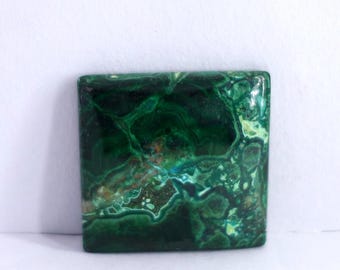 Brilliant Top Grade Quality 100% Natural Azurite Malachite Chrysocolla Cabochon Loose Gemstone, Cushion Shape 47 Ct. 26X25X5 Jewelry Making