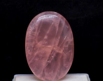 Gorgeous Top Grade Quality 100% Natural Pink Rose Quartz Cabochon Loose Gemstone Oval Shape 102 Ct. 44X31X8 mm For Making Jewelry