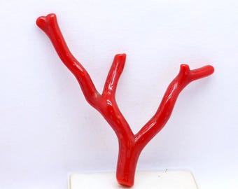 New Arrivals!! Genuine Tree 100% Natural Italian Red Coral Branch Cabochon  Gemstone, AAA+ Quality Coral Polished Stick Raw Well Polished