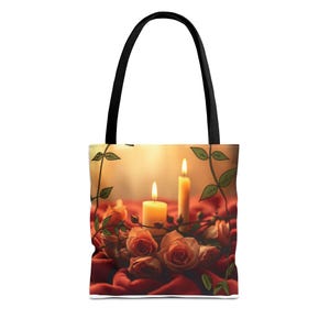 Romantische Blumen-Einkaufstasche für den täglichen Gebrauch, perfekt für Geschenke, Besorgungen und besondere Anlässe, schickes Design, umweltfreundlich