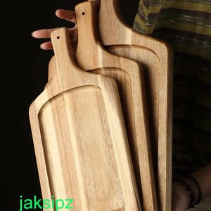 Wooden Steak Plates with Handle – Retro Western Style