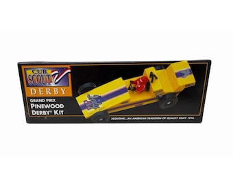 Kit de coche de madera Pinewood Derby Grand Prix de los Boy Scouts of America (modelo vintage de 1996)