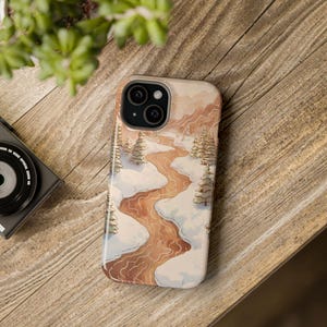 Winter Landscape Phone Case Snowy Forest Aesthetic iPhone win