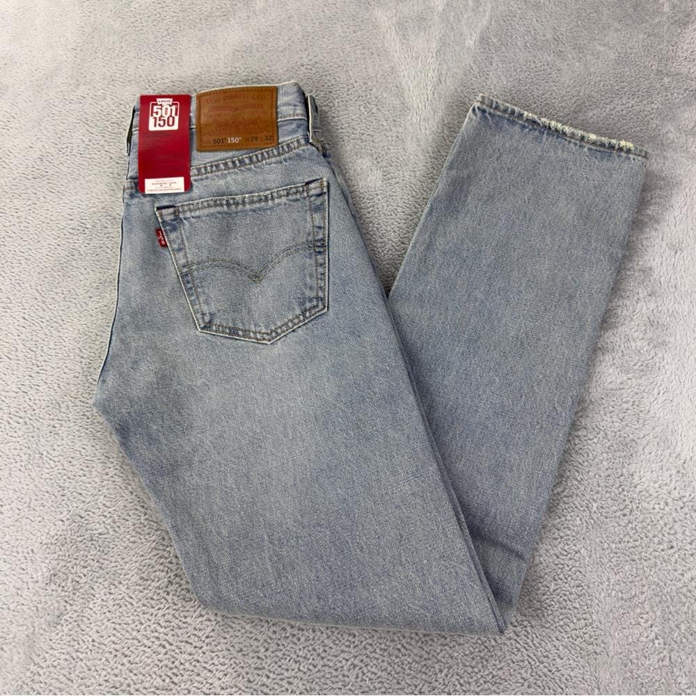 Levi's NWT 150th Anniversary 501 Light Wash Jeans Men's Sz 30x31 Selvedge Denim