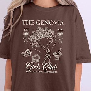 The Genovia shirt, Personalized Bachelorette Shirt, Custom Bach Social Club, Bridal Party Shirt, Me? A Bride? Shut Up! Shirt Comfort Colors