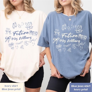 Future Mrs Shirt Custom Engagement Shirt Personalized Bride Shirt Engagement Gift For Anniversary Wifey Shirt Newly Engaged Gift