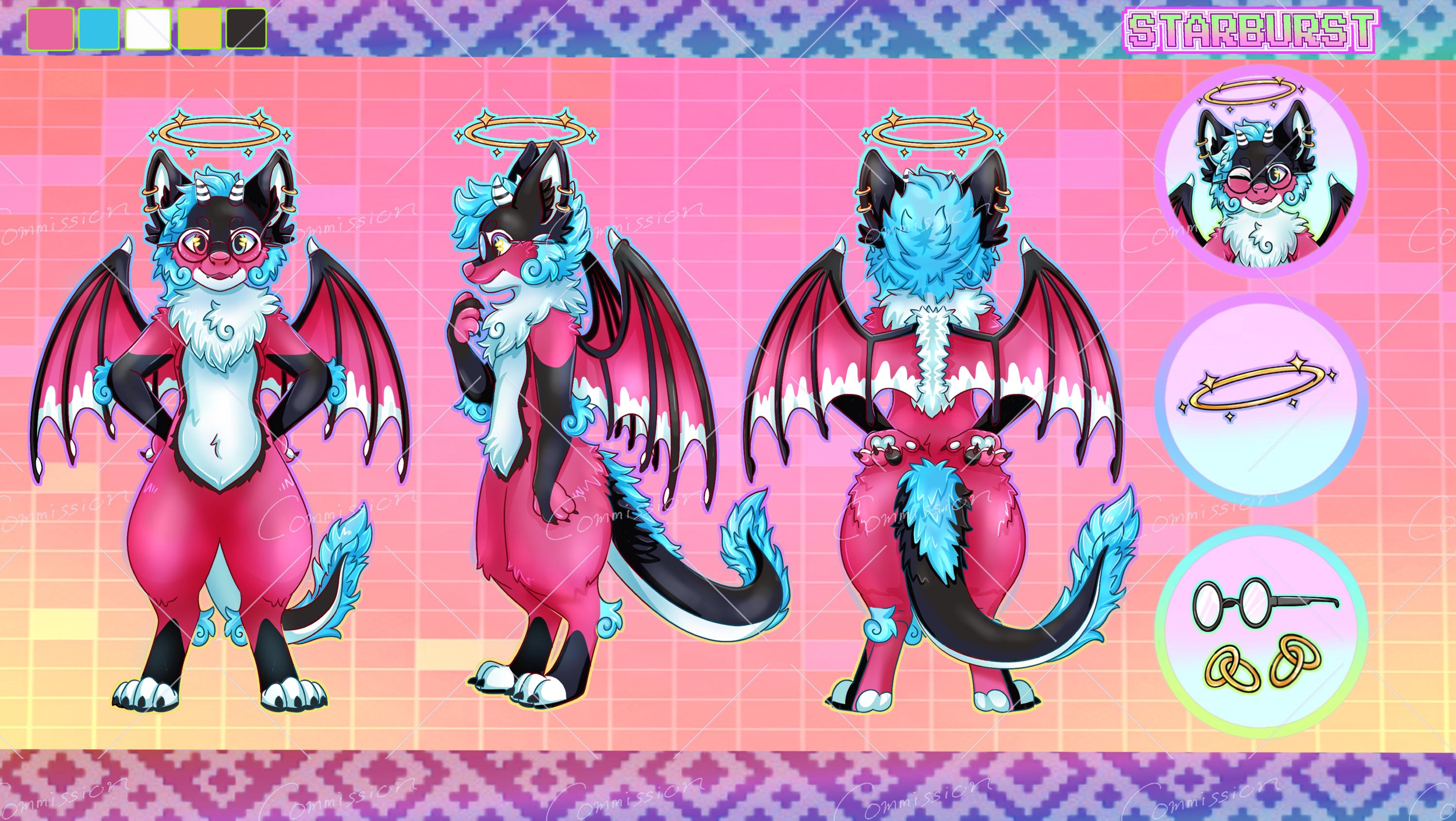 Character Sheet, Custom Furry Reference Sheet, Anthro Art Commision ...
