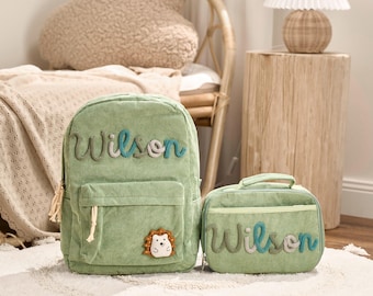 Personalized Set - Backpack and Lunchbag - Back to School Gift - School Lunch Bag - Back to School - Kid Gift