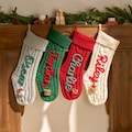 2025 Christmas Personalized Christmas Stocking - Custom Name Knit Stocking - Toddler Knit Stocking - Christmas Stocking Day