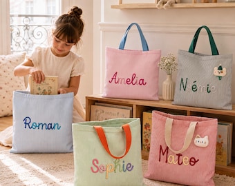 Personalisierte Umhängetasche für Kleinkinder, individuelle Schultertasche für Kinder, Teddybär-Tasche mit Namen, Kinderhandtasche, Geschenk für Vorschulkinder