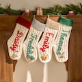 2025 Christmas Personalized Christmas Stocking - Custom Name Knit Stocking - Toddler Knit Stocking - Christmas Stocking Day product logo