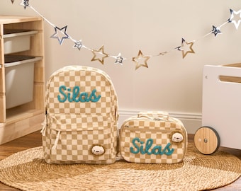 Personalized Set - Backpack and Lunchbag - Back to School Gift - School Lunch Bag - Back to School - Kid Gift