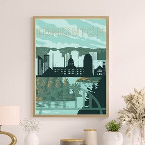 Cartel de Edmonton, Ciudad Canadiense, YEG, Descarga Digital, Arte de pared