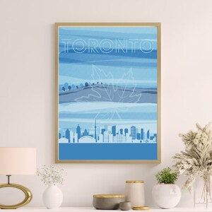Cartel de Toronto, Ciudad Canadiense, YYZ, Descarga Digital, Arte de pared