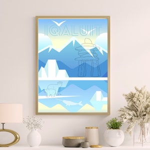 Cartel de Iqaluit, Ciudad Canadiense, YFB, Descarga Digital, Arte de pared