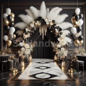 Black Gold Digital Photography Backdrop Digital Background Modern Photography Backdrop Birthday Anniversary