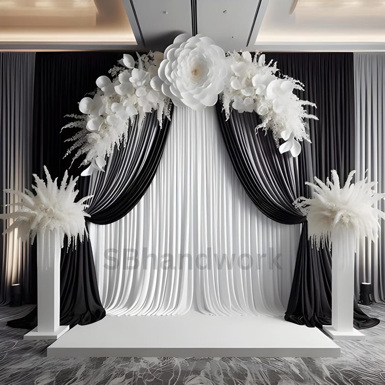 Black & White Digital Photography Backdrop | Modern Photo Background ...