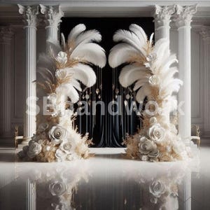 Black and white Digital Photography Backdrop Digital Background Modern Photography Backdrop Birthday Anniversary