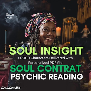 Soul Contract Psychic Reading | Personalized PDF with Psychic Reading | Future Love, Karma & Psychic Reading, Past Life and General Reading