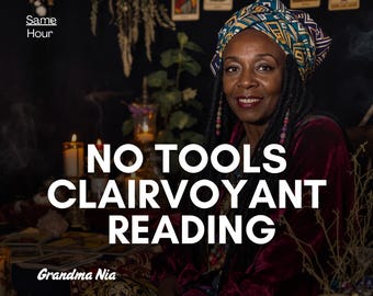 No Cards Clairvoyant Reading, Psychic Reading 1h, Telepathic Reading, Honest Psychic Reading, No Cards, No Tools, Spiritual Energy Reading