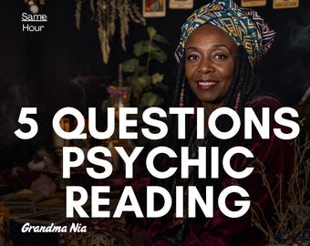 5 Question Psychic Reading, Same Day, %100 Accurate, Full Card Reading, Future Reading Psychic Nia, Real Answers Insight, Same Hour Reading