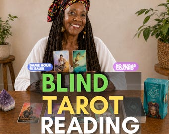 Blind Tarot Reading | Intuitive Love Career Guidance | Personalized Digital Tarot Spread |  Same Hour Delivery
