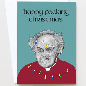 Father Jack//Father Ted A6 Christmas Card