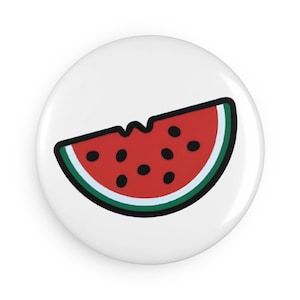Watermelon Palestine Button Magnet, Fridge Magnet, [10 pcs set]