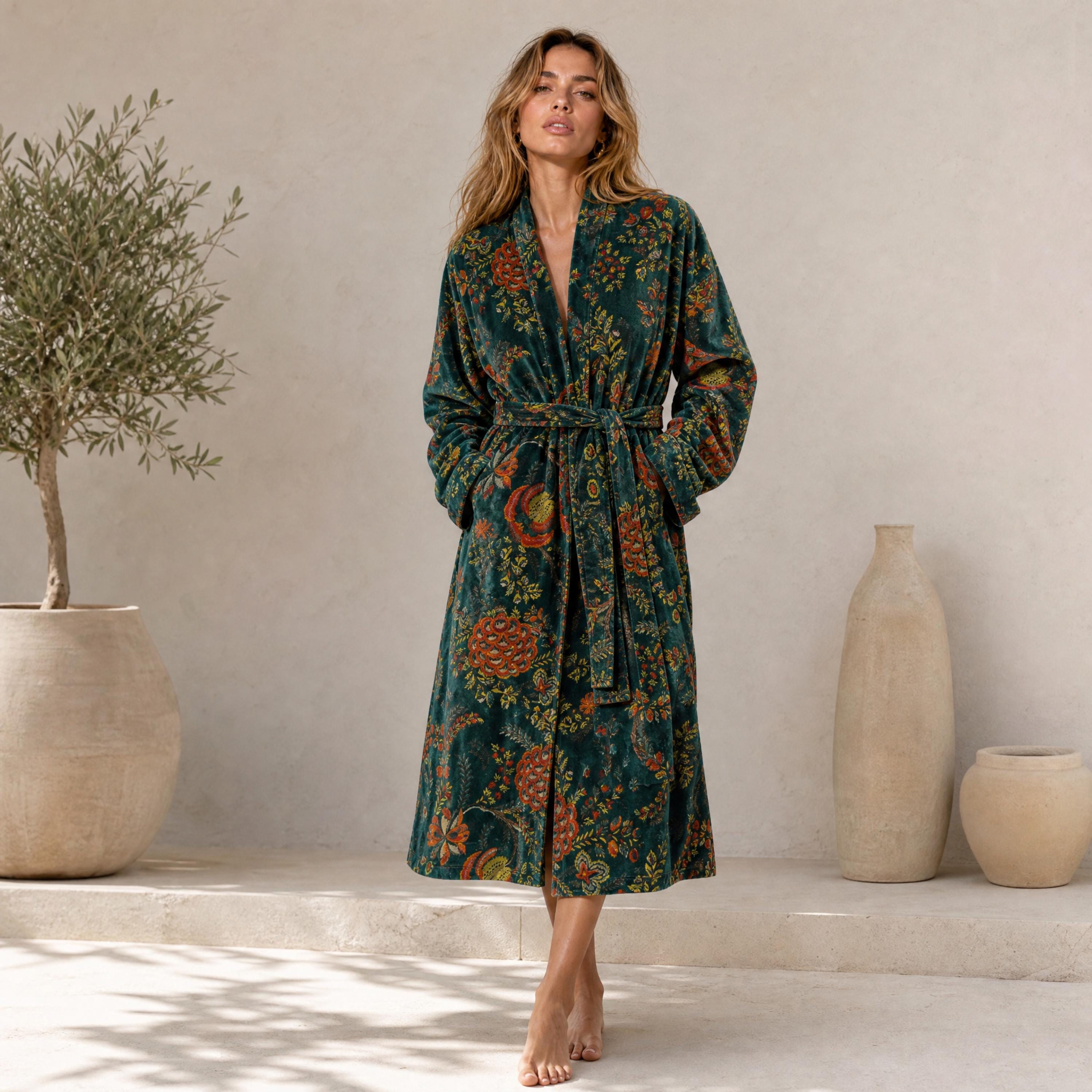 William Morris Kimono - Etsy Finland