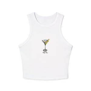 Freches Cocktail Racer Tank Top, Sommer Vibes, Party Kleidung, Geschenk für Cocktail-Liebhaber, lässiges Outfit