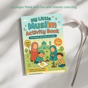 My Little Muslim Activity Book | Ramadan and Eid printable booklet | Digital Download| Preschool | Homeschool