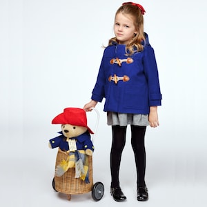 Paddington Bear Duffle Coat, Children's Classic Blue Wool Toggle Coat, Kids Paddington Bear Jacket, Heirloom Gift, Christmas Gift image 6