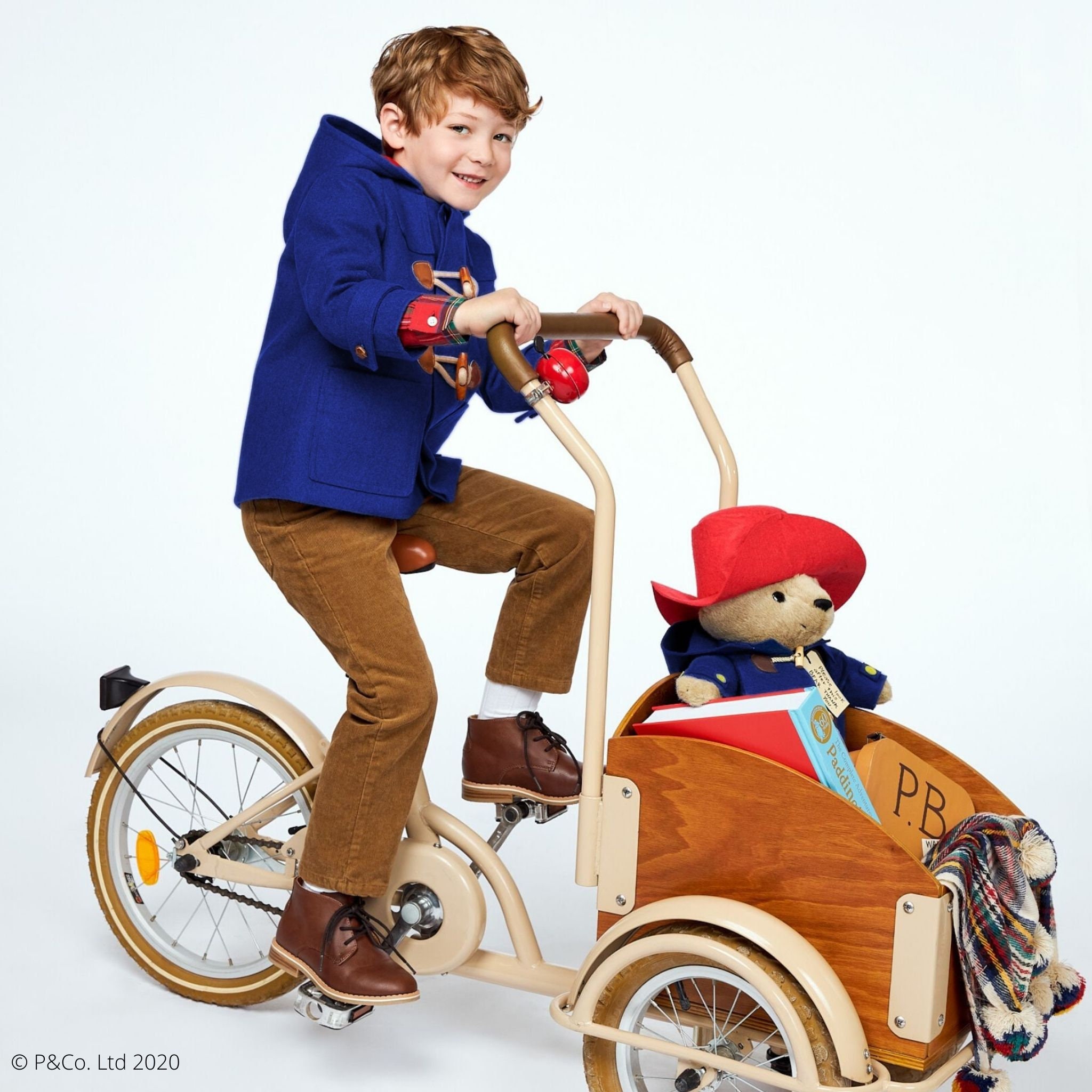 Veste En Laine Enfant Style Paddington – Bleu Marine – Taille 3 Ans – Gloverhall