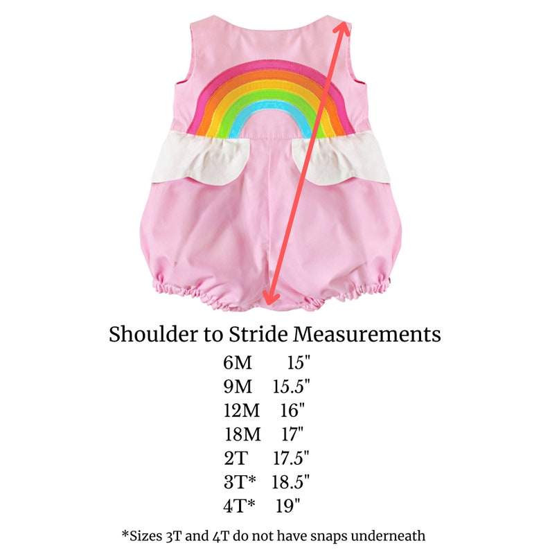 Pink Rainbow Bubble Romper image 4