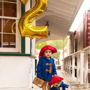 Paddington Bear Duffle Coat, Children's Classic Blue Wool Toggle Coat, Kids Paddington Bear Jacket, Heirloom Gift, Christmas Gift image 8