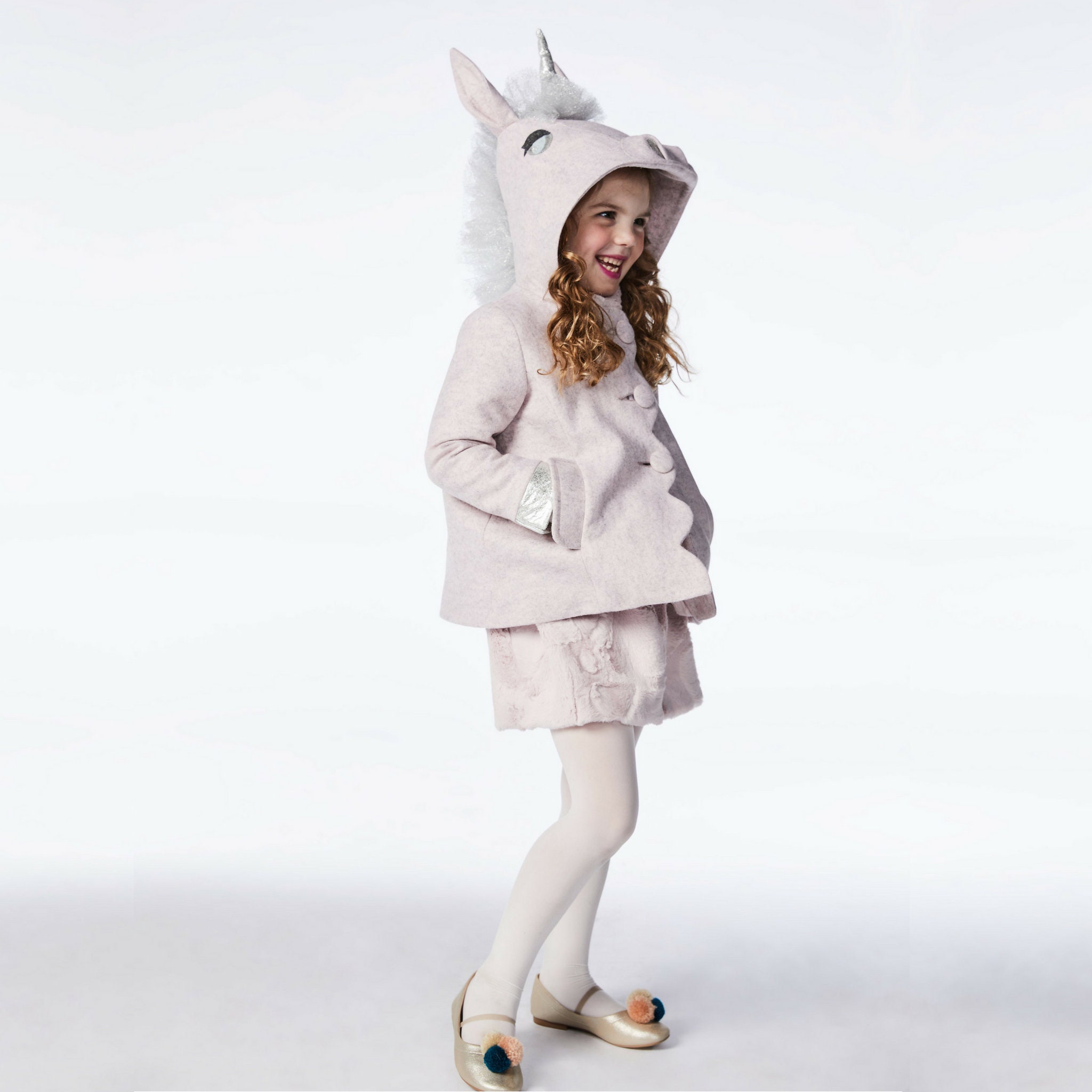 Magical Unicorn Coat // Girls Pink Unicorn Coat// Silver & | Etsy
