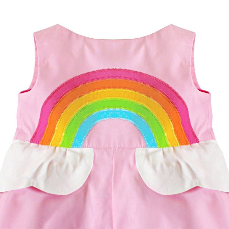 Pink Rainbow Bubble Romper image 3