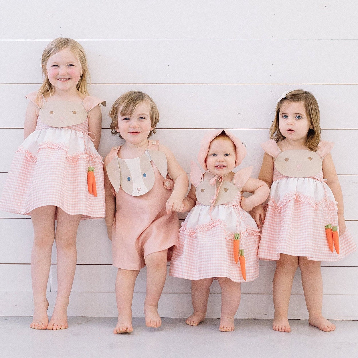Bunny Dress Pink Gingham Bunny Dress Bunny Rabbit Birthday - Etsy