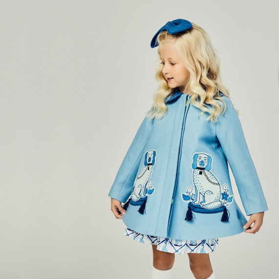 Girls navy cheap dress coat