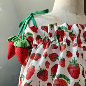 Very Hungry Caterpillar Strawberry Romper Baby Girl Cotton Strawberry Romper Hungry Caterpillar Birthday Party Outfit Toddler Cake Smash