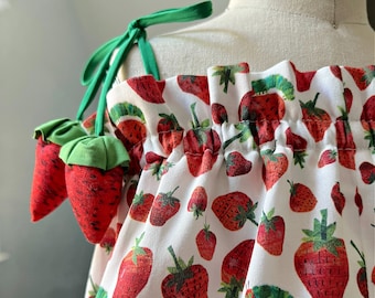 Very Hungry Caterpillar Strawberry Romper, Baby Girl Cotton Strawberry Romper, Hungry Caterpillar Birthday Party Outfit, Toddler Cake Smash