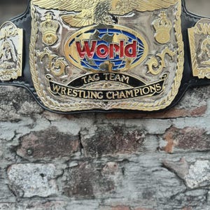 Tag Team Championship Belt 4Mm Dual Plated Zinc