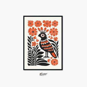 Instant Digital Download, Art illustration,Nordic Bird Art Print: Abstract Scandinavian Photography (Digital Download)