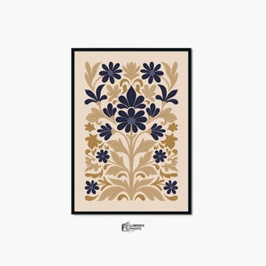 Instant Digital Download, Art illustration,Nordic Abstract Flower Photography Print: Scandinavian Wall Art (Digital Download)
