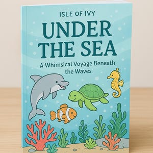 Under the Sea – A Whimsical Ocean-Themed Colouring Book for Kids | Printable PDF