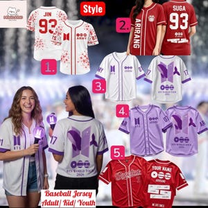 Bts Jungkook Baseball Shirt - Etsy